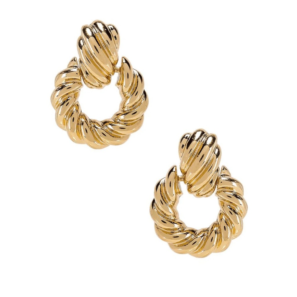 8 Other Reasons rya hoop earrings gold NWT
